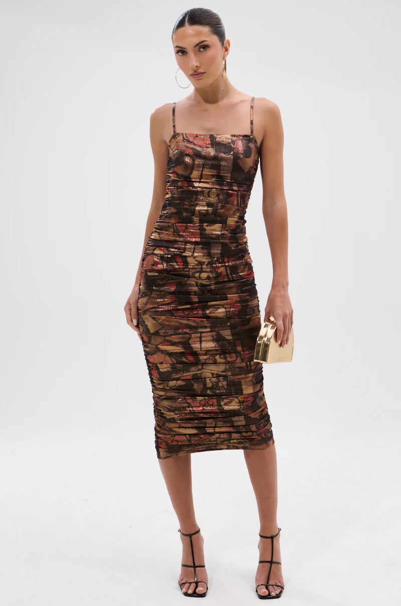 HEAVEN SENT MESH MIDI DRESS - Image 7
