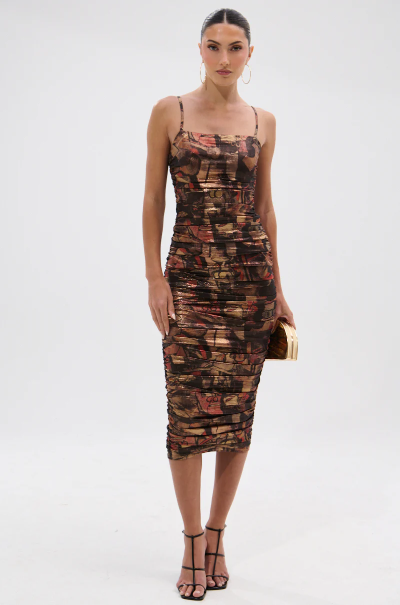 HEAVEN SENT MESH MIDI DRESS - Image 8