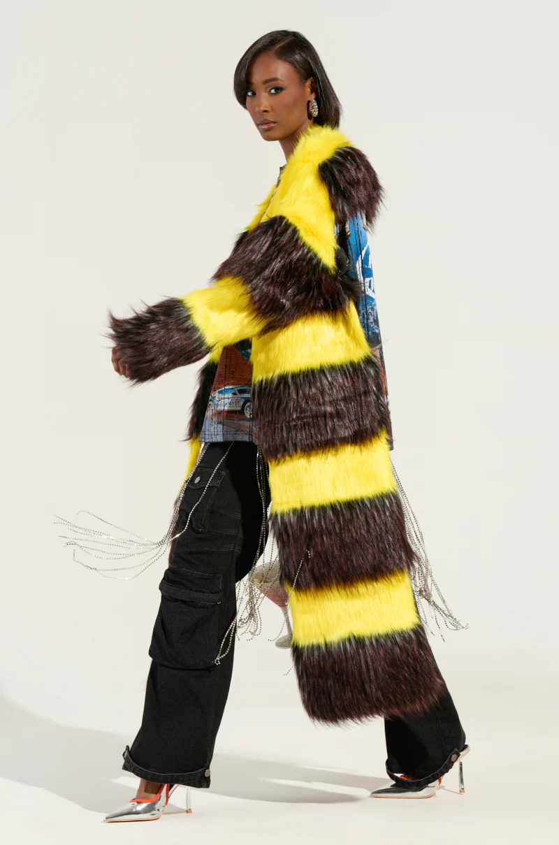 HENDRIX ASYMMETRICAL FUR BOLERO