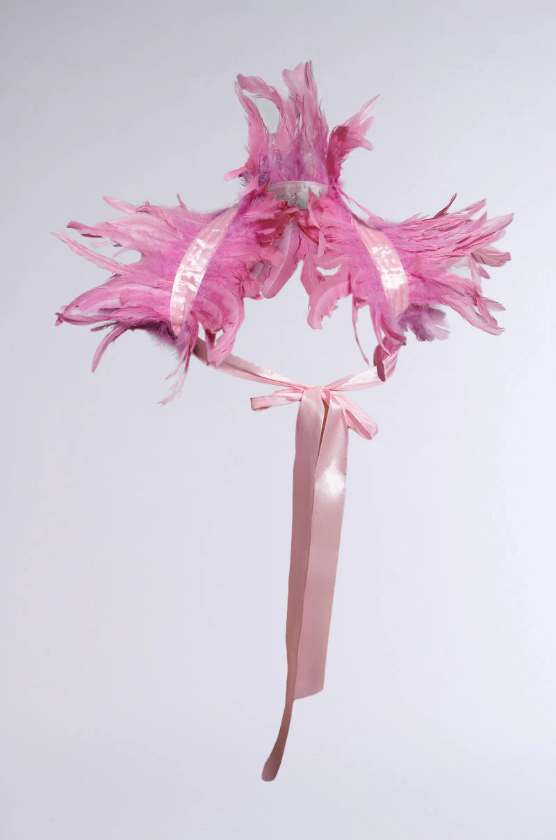 HERE FOR THE DRAMA FEATHER BOLERO - Image 4