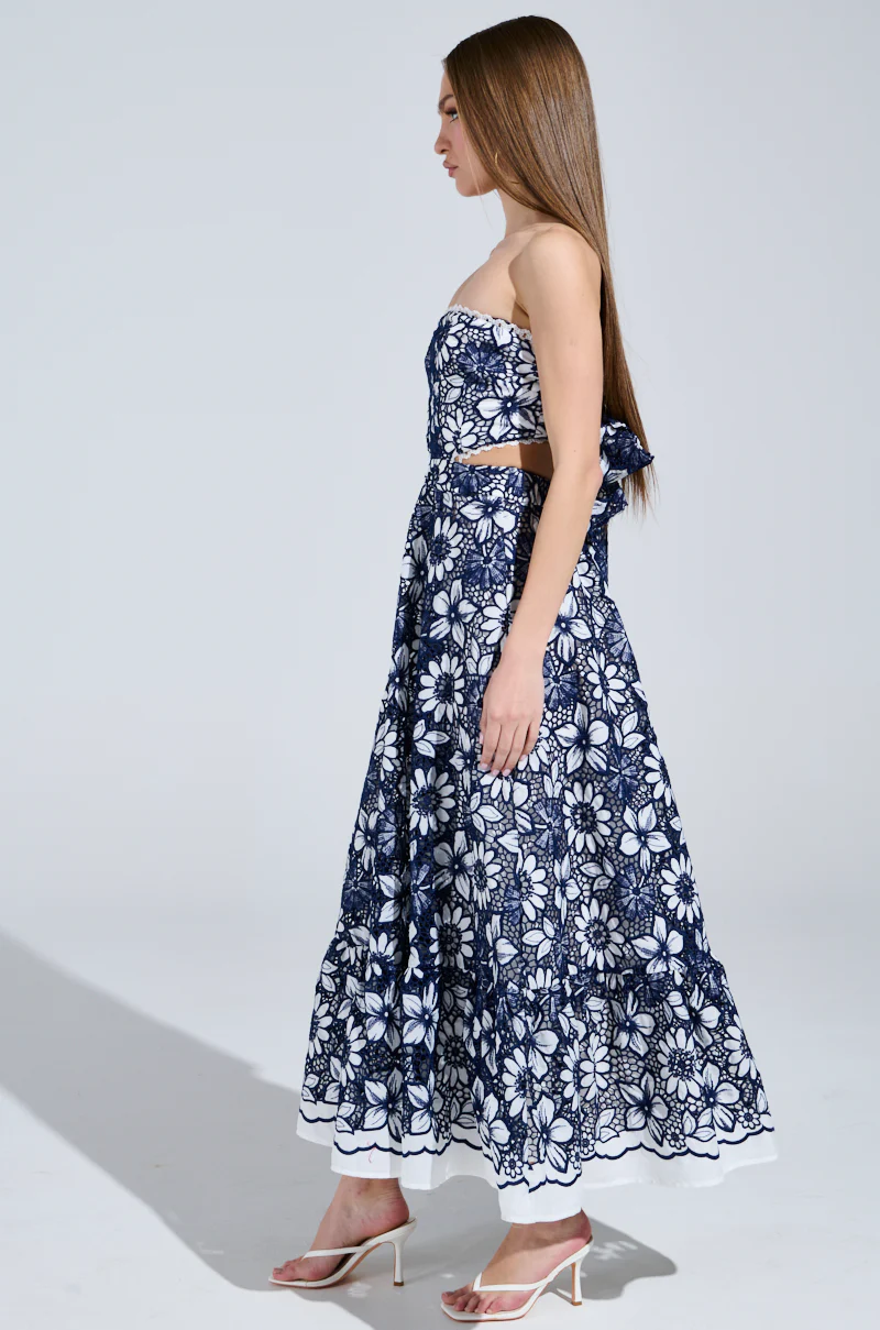 HERE TO CELEBRATE FLORAL MIDI DRESS - Image 3