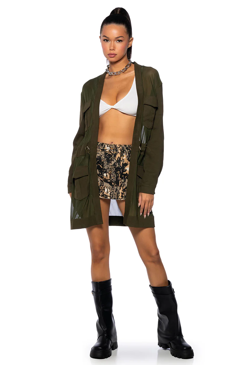 HEY NOW MESH BLAZER DUSTER - Image 3