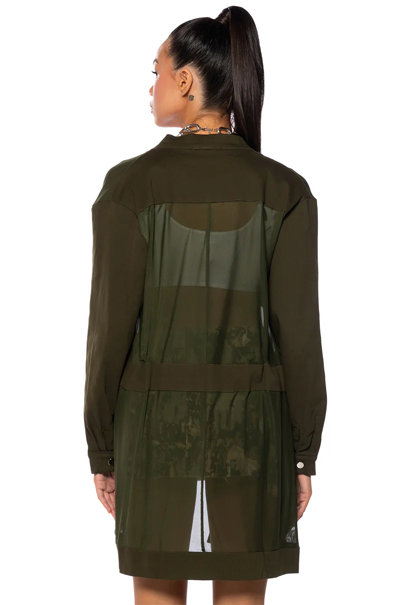HEY NOW MESH BLAZER DUSTER - Image 5