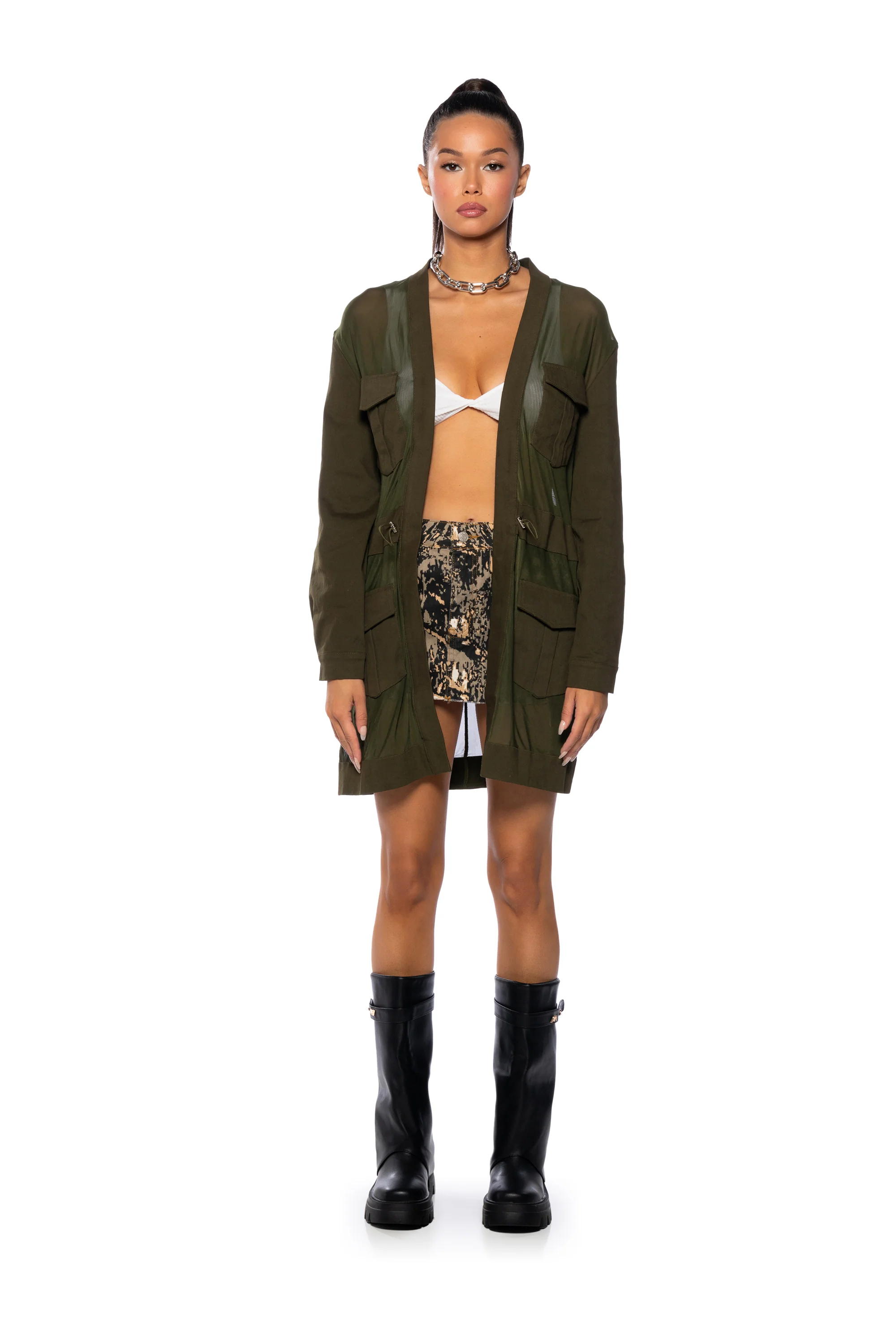 HEY NOW MESH BLAZER DUSTER - Image 7