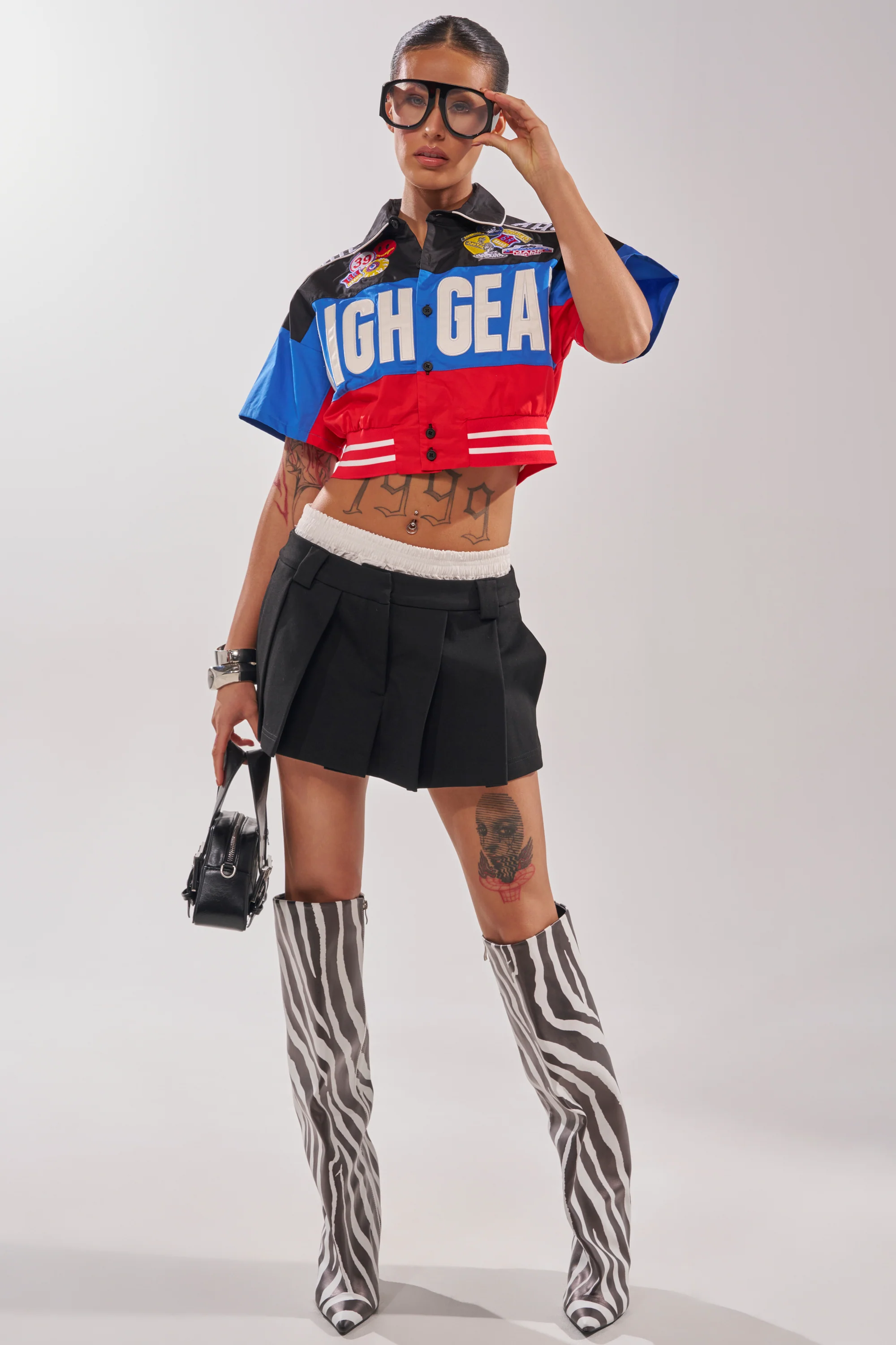 HIGH GEAR CROPPED BUTTON DOWN - Image 6