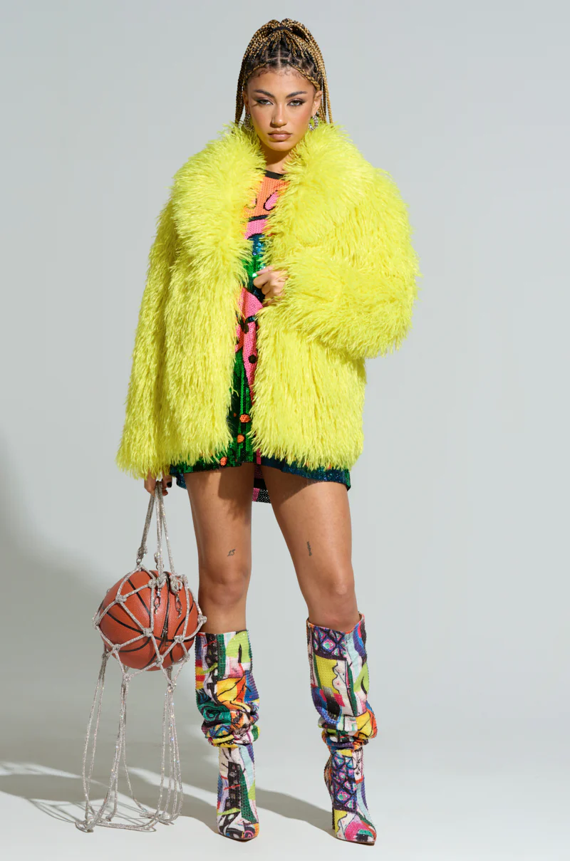 HIGHLIGHT OF YOUR NIGHT FAUX FUR JACKET - Image 6