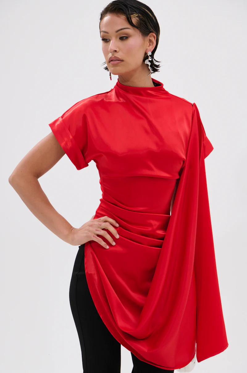 HILLARY SATIN BLOUSE - Image 2