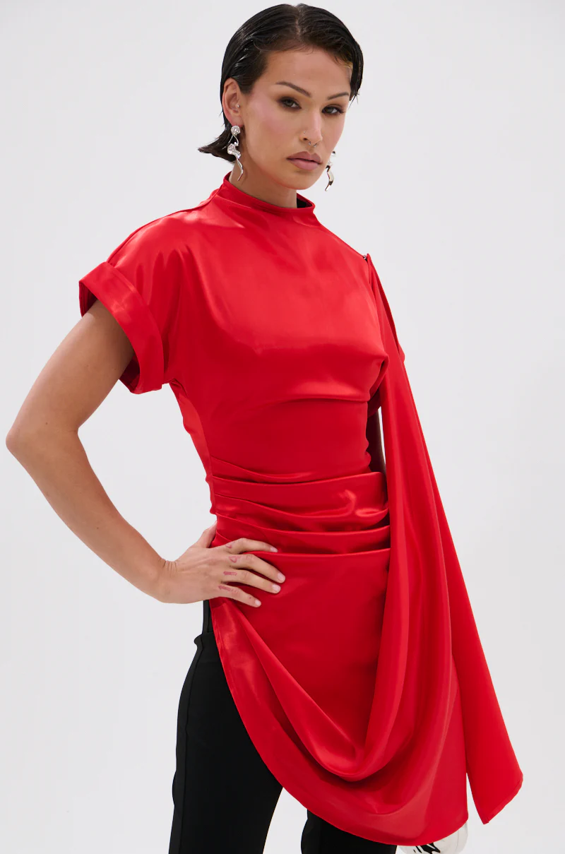 HILLARY SATIN BLOUSE - Image 3