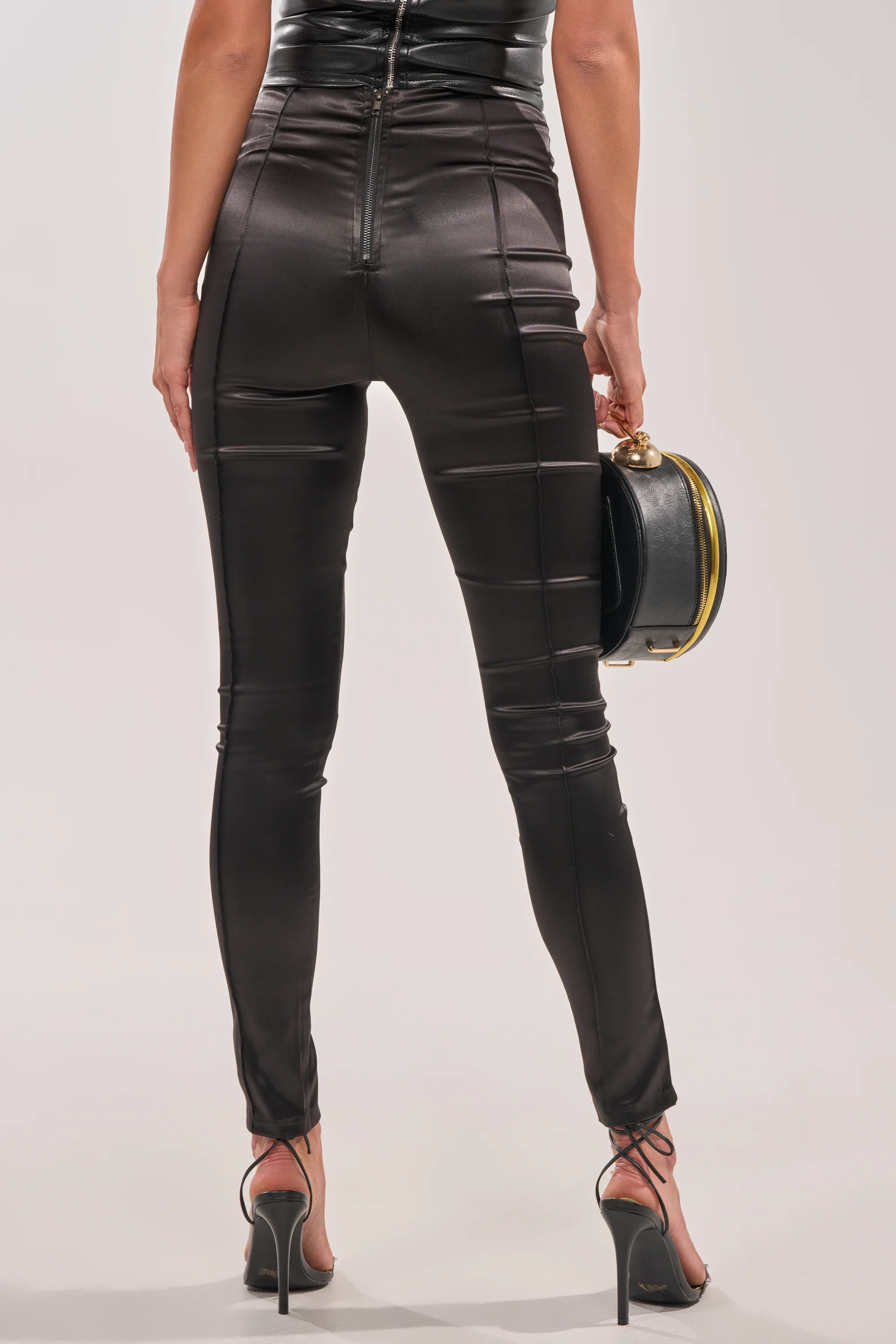 HIT THE LIGHTS SATIN SLIT LEGGING - Image 5