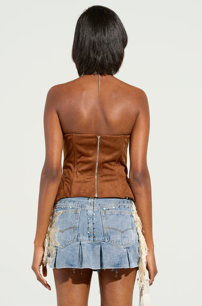 HOEDOWN CORSET IN BROWN - Image 4