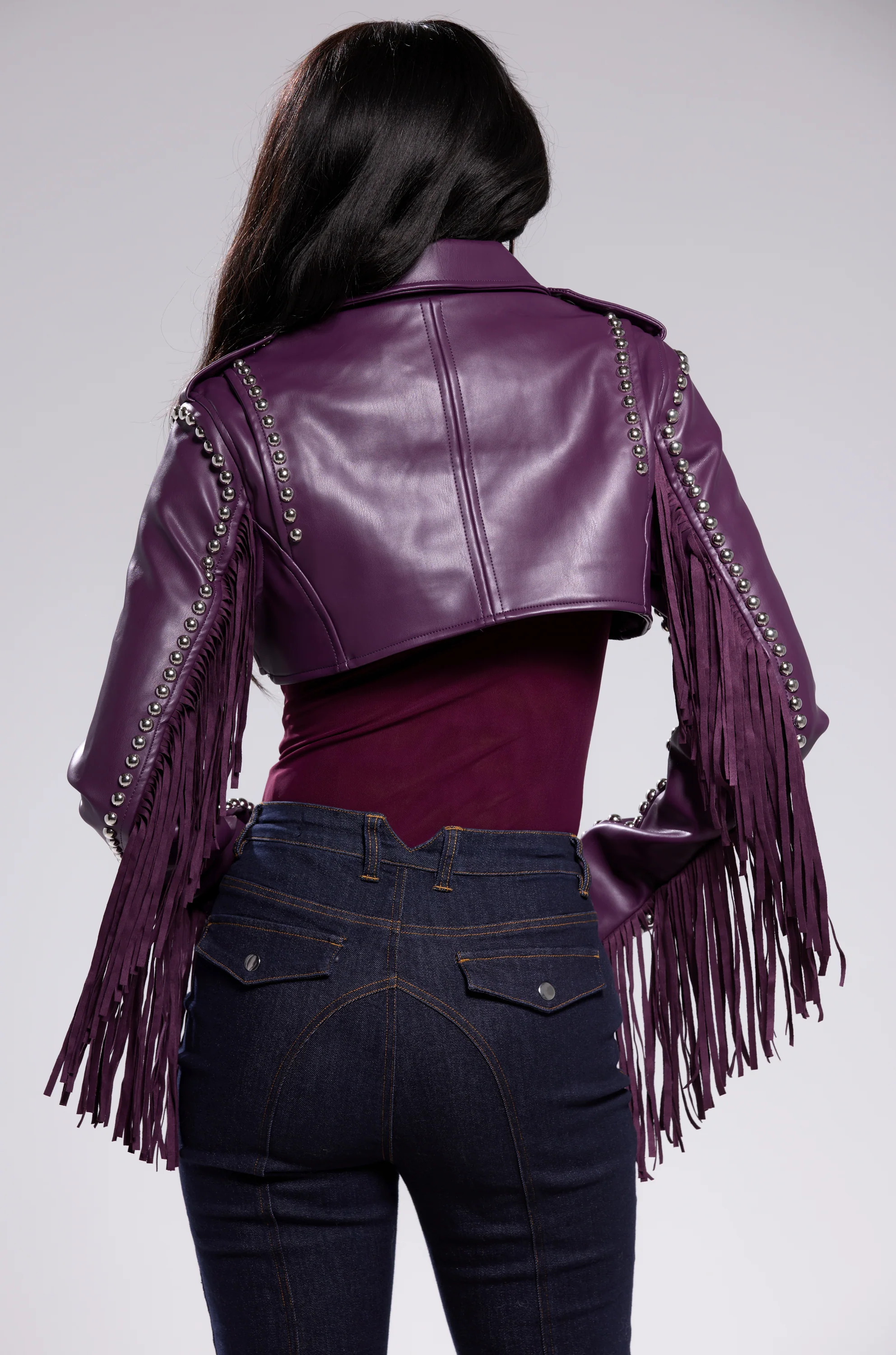 HOLD EM CROPPED FRINGE MOTO - Image 7