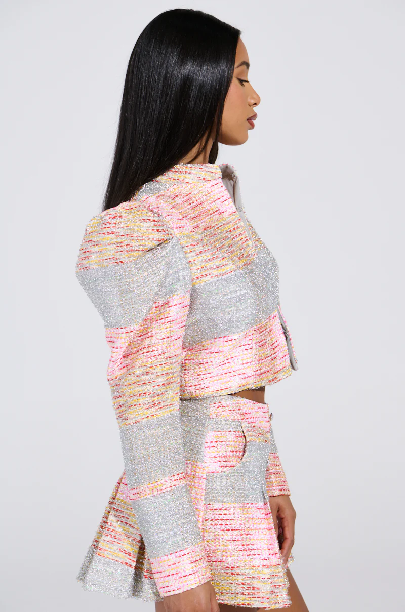 HOLD ON TIGHT TWEED BLAZER - Image 3
