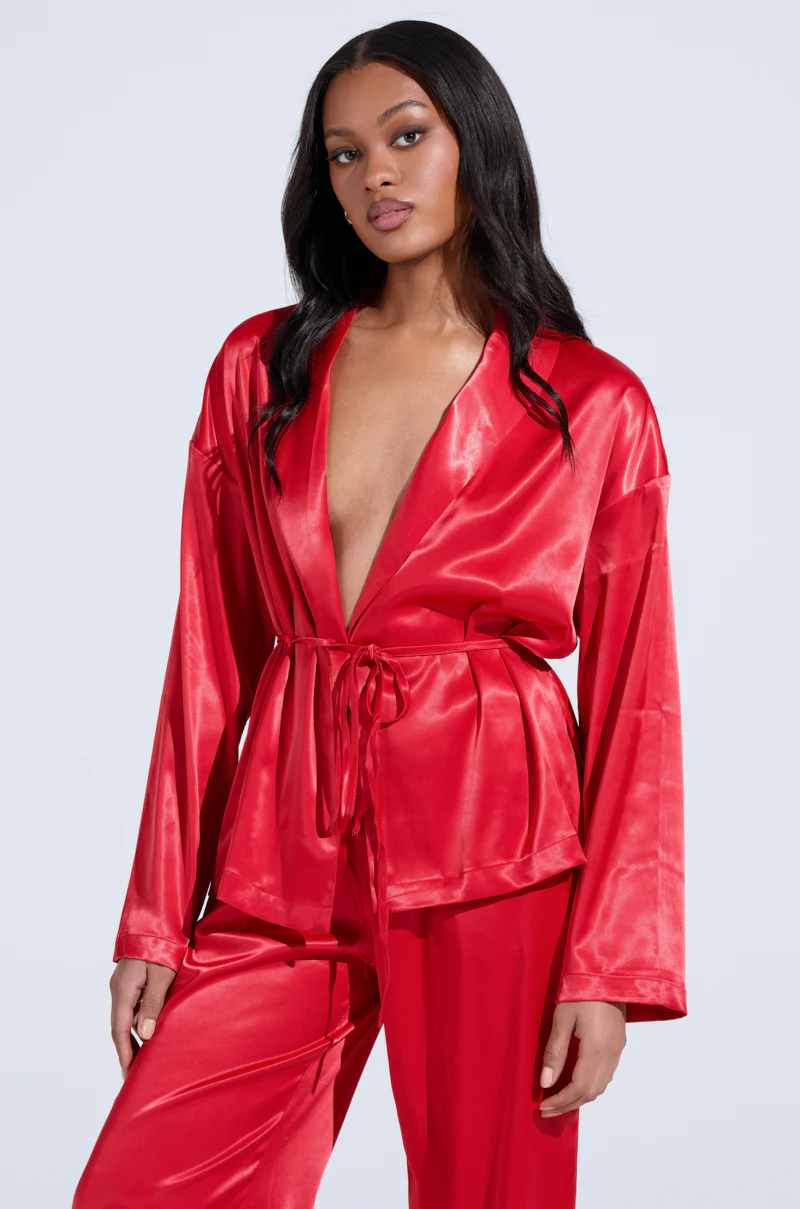 HOLD ONTO ME TIE FRONT BLOUSE - Image 3