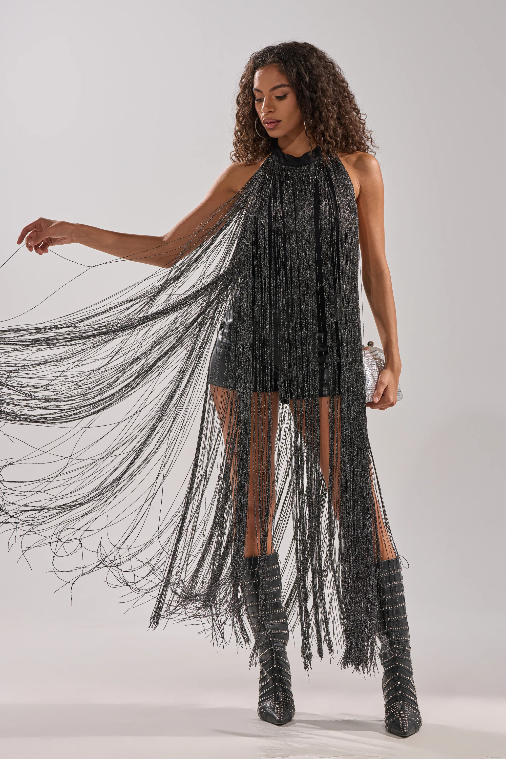 HOLIDAY FLAIR FRINGE BODYSUIT