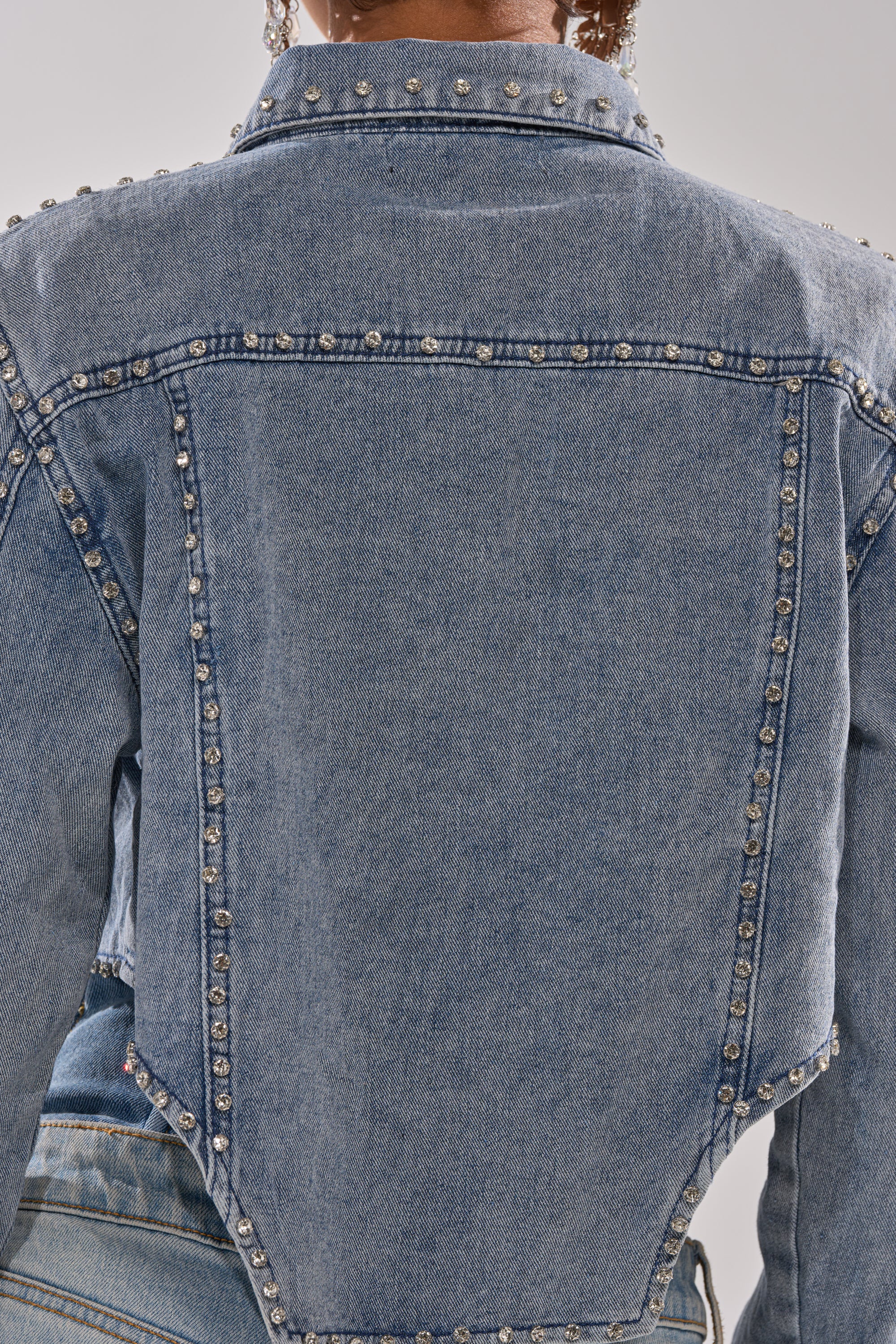 HOOKED ON YOU EMBELLISHED DENIM JACKET - Image 12