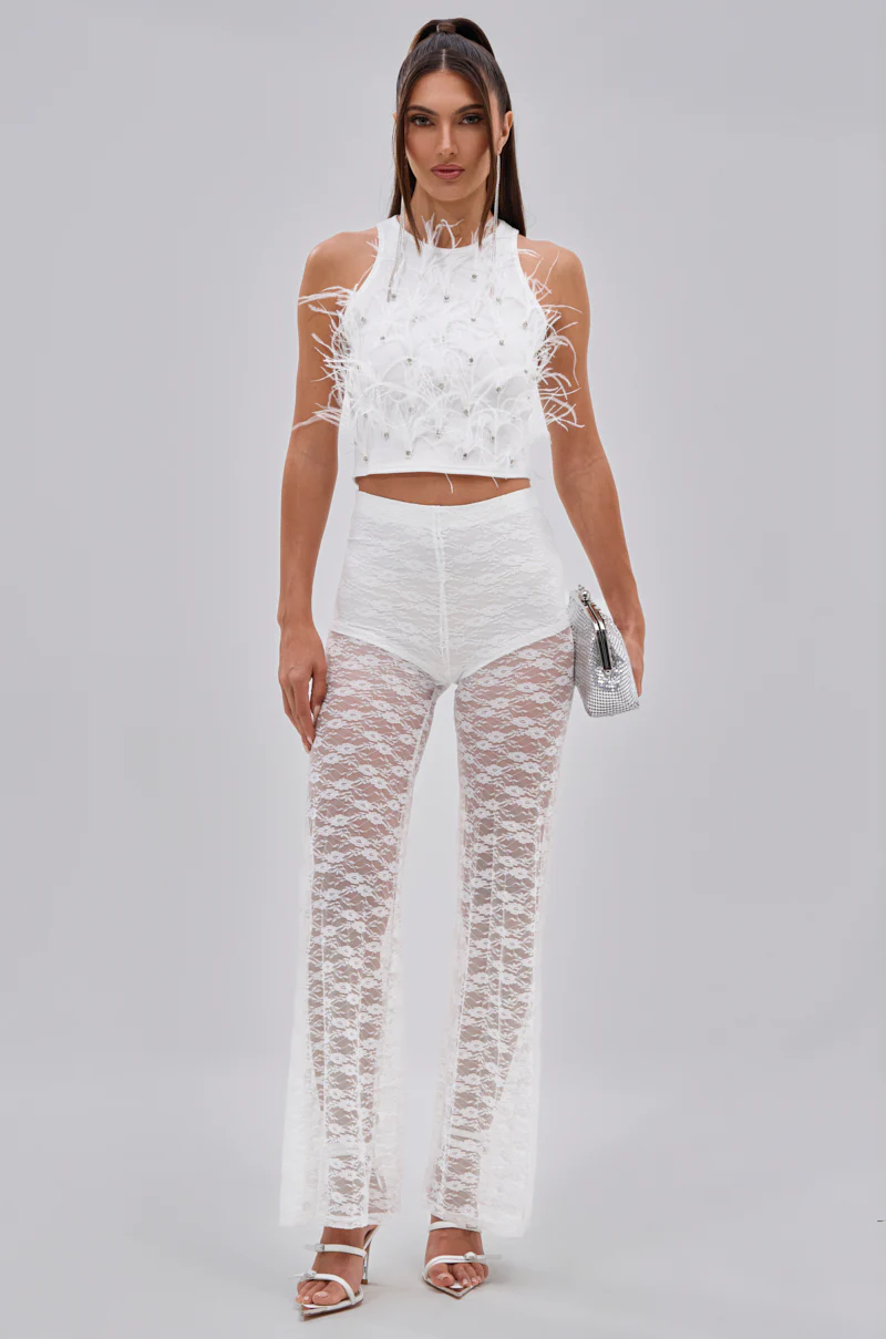 HOT STUFF LACE FLARE LEGGING - Image 6