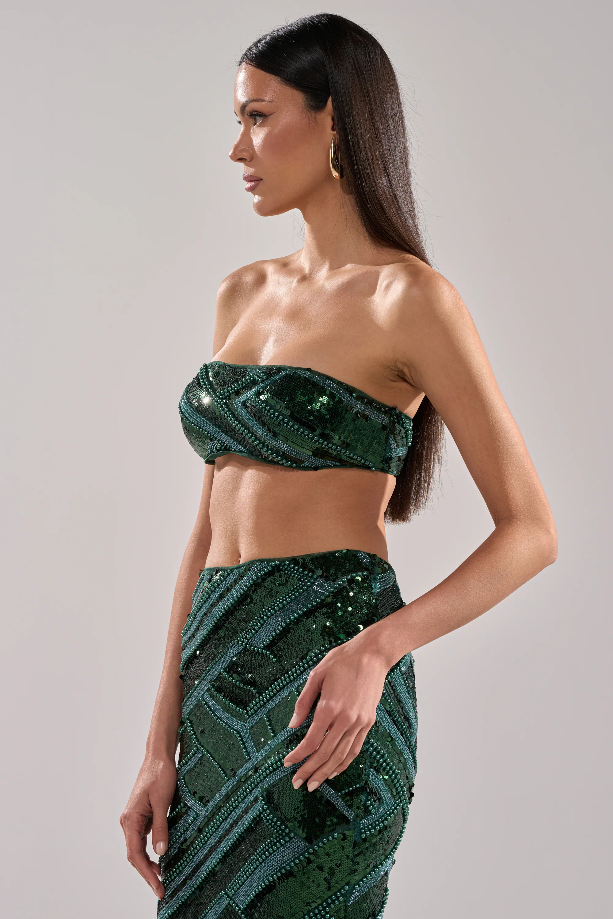 HOTTEST GIRL IN THE CLUB SEQUIN BANDEAU - Image 5