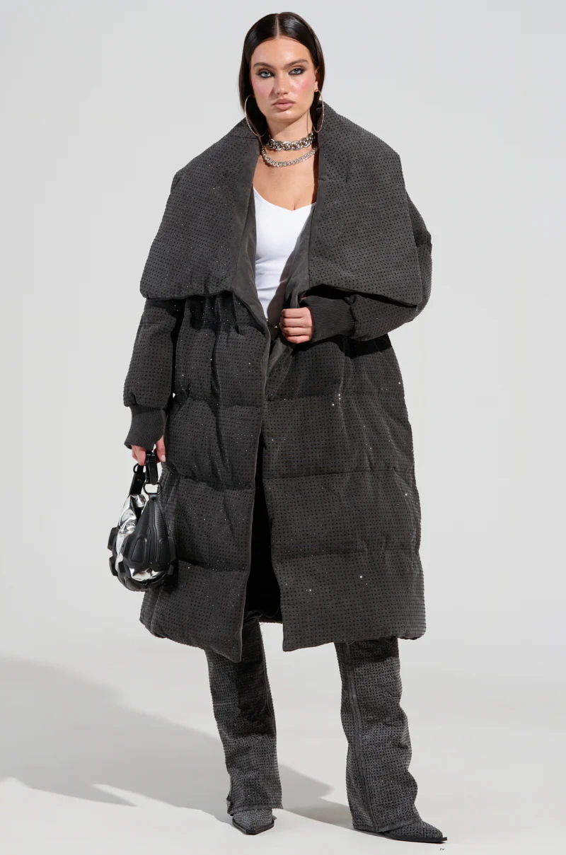 HOUDINI LONG RHINESTONE PUFFER - Image 3