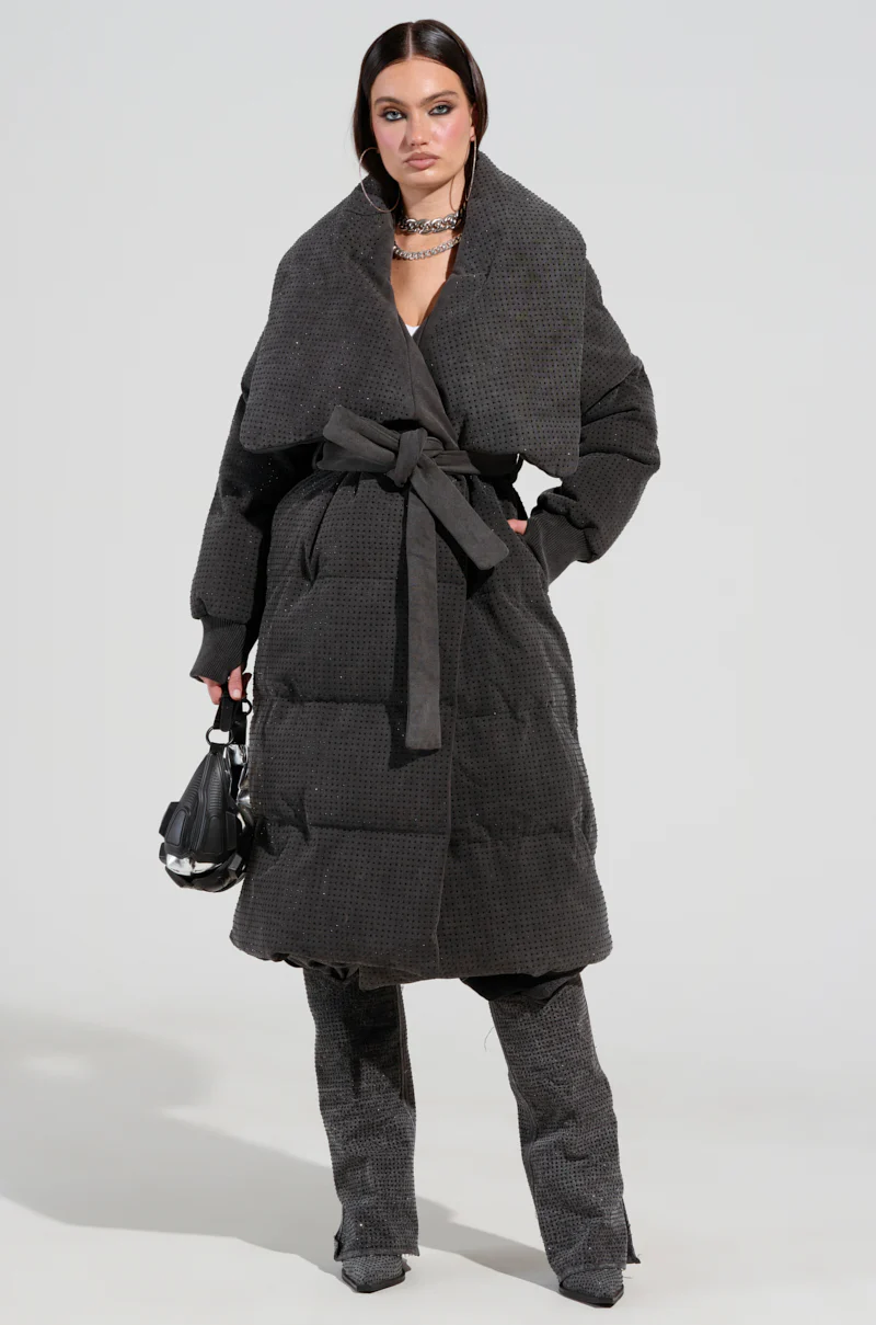 HOUDINI LONG RHINESTONE PUFFER - Image 4