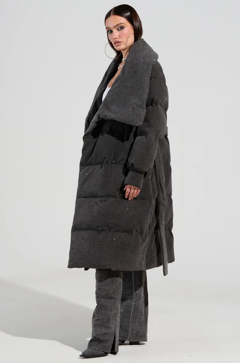 HOUDINI LONG RHINESTONE PUFFER - Image 5