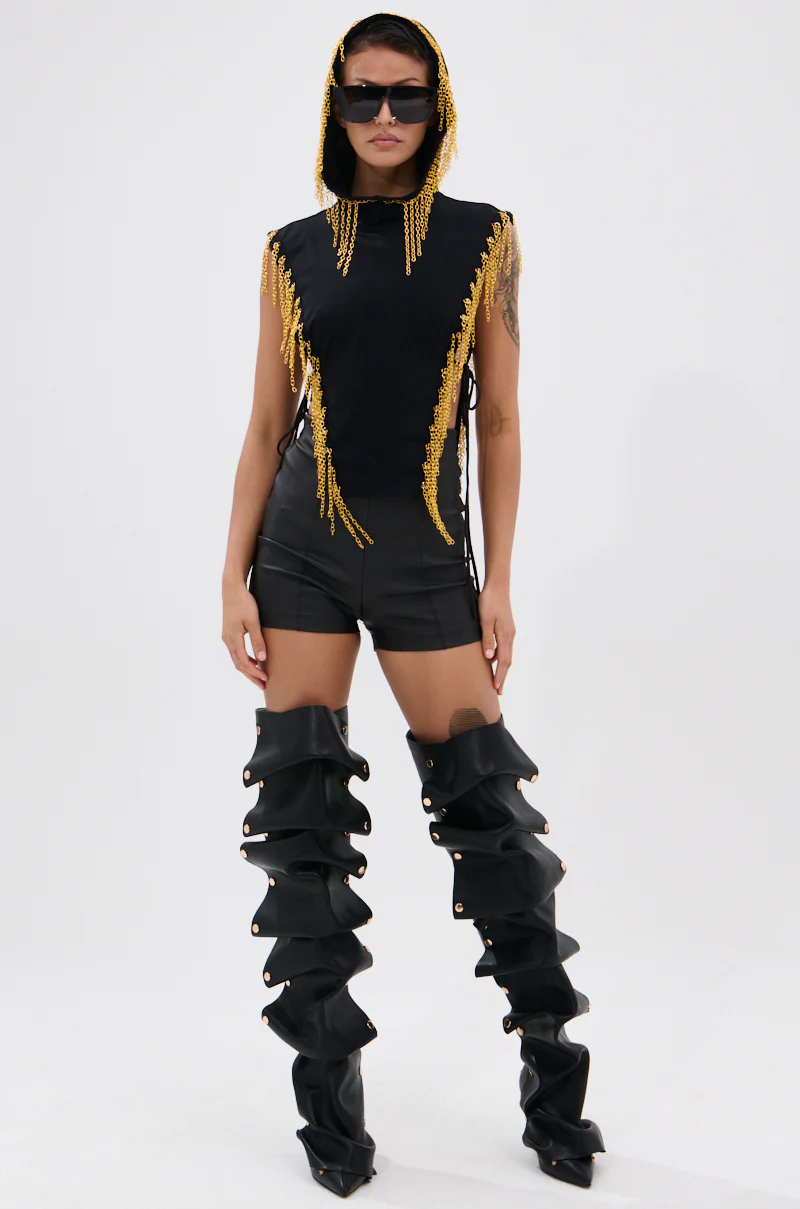 HOW DEEP IS YOUR LOVE HOODED TOP - Image 4