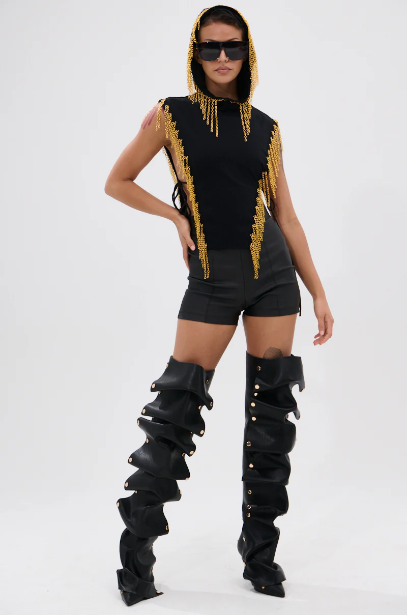 HOW DEEP IS YOUR LOVE HOODED TOP - Image 5