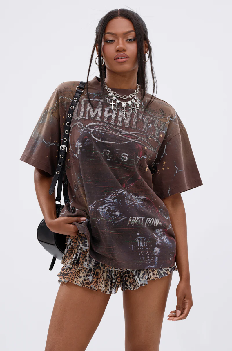 HUMANITY OVERSIZED GRAPHIC TEE - Image 2