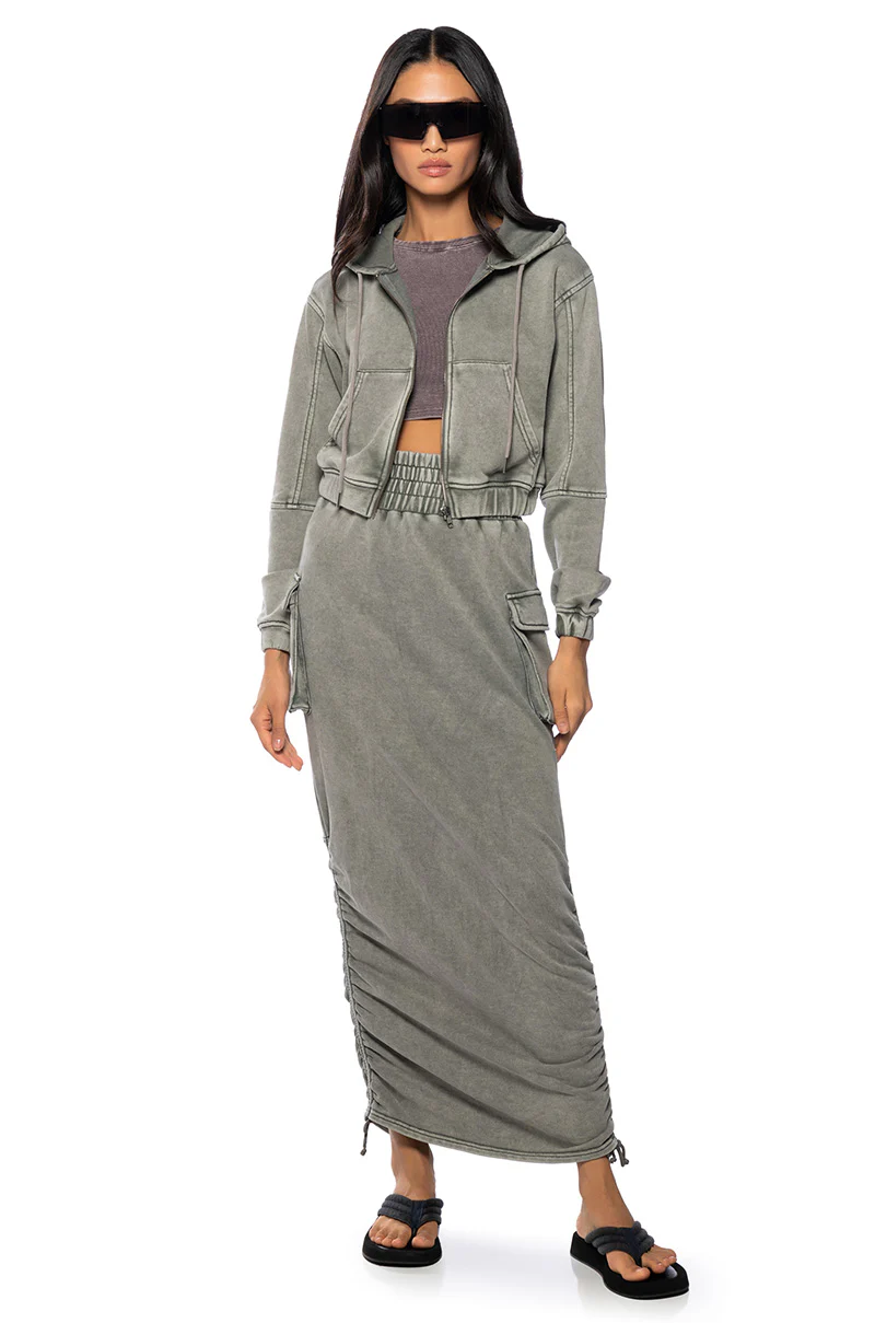 HURRICANE CROPPED ZIP UP HOODIE - Image 3