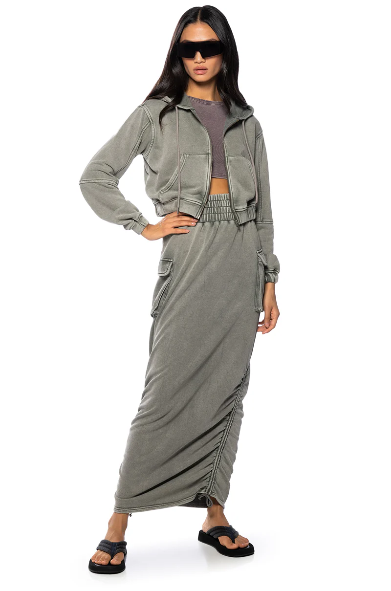 HURRICANE CROPPED ZIP UP HOODIE - Image 4