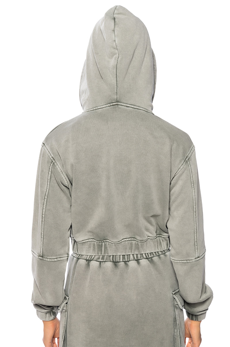HURRICANE CROPPED ZIP UP HOODIE - Image 6