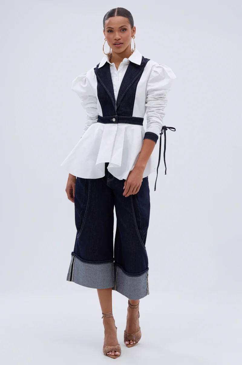 I ADORE YOU BUTTON DOWN BLOUSE - Image 6