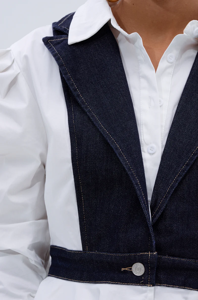 I ADORE YOU BUTTON DOWN BLOUSE - Image 7