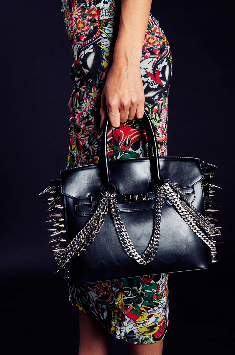 I BITE BACK EMBELLISHED TOTE - Image 8