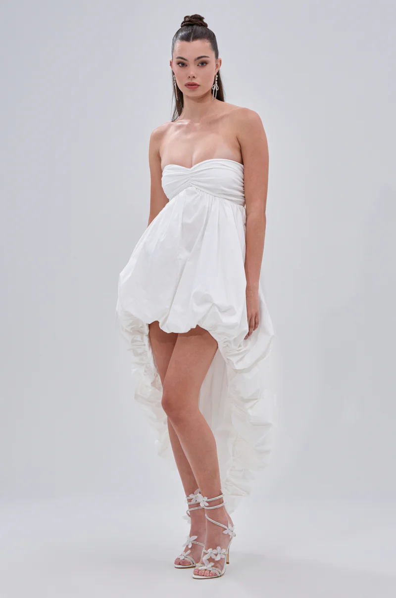 I CAN GET MY OWN FLOWERS HI LOW BUBBLE DRESS - Image 2