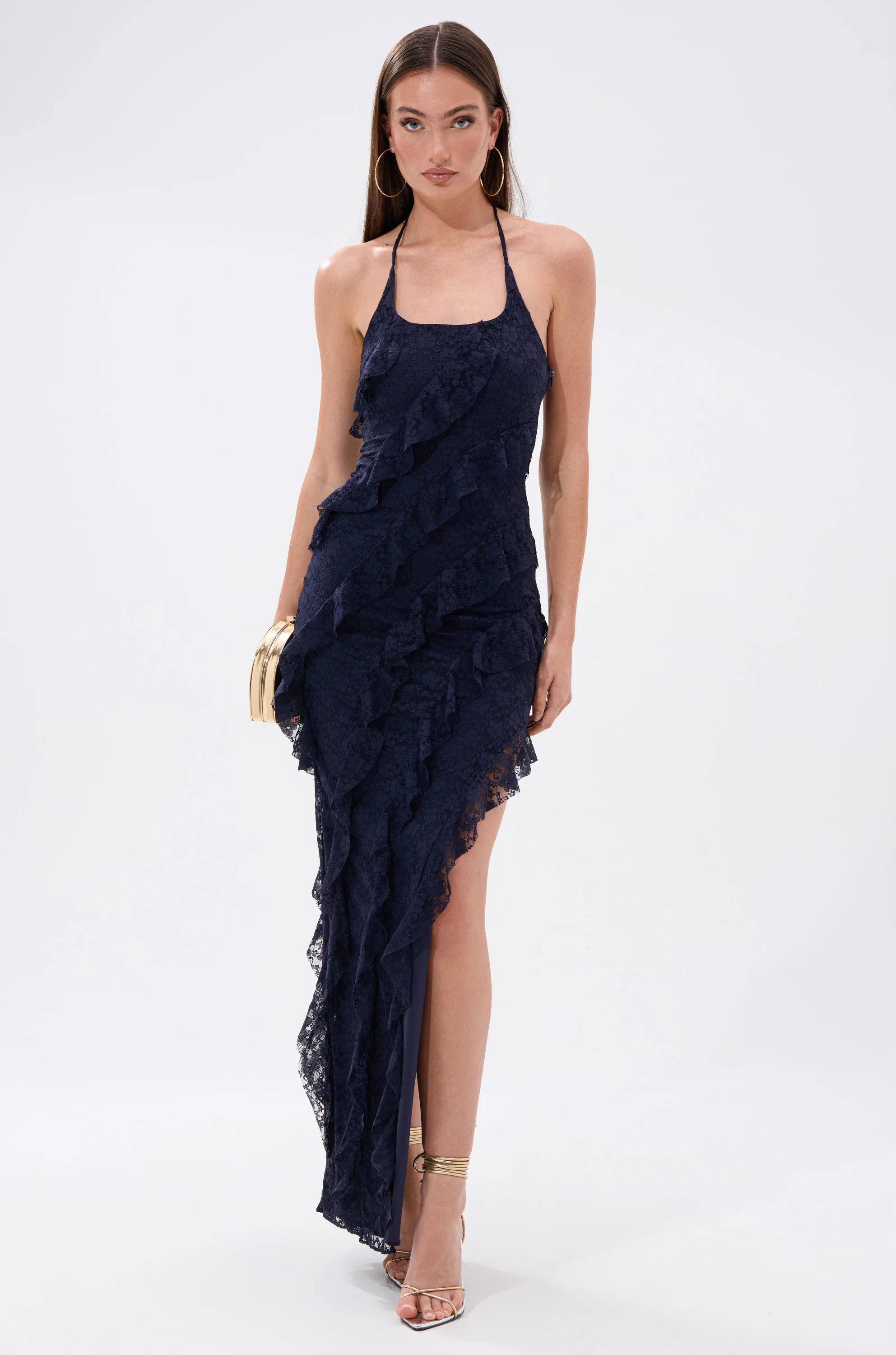 I GOT IT ALL LACE MIDI DRESS IN NAVY - Image 2