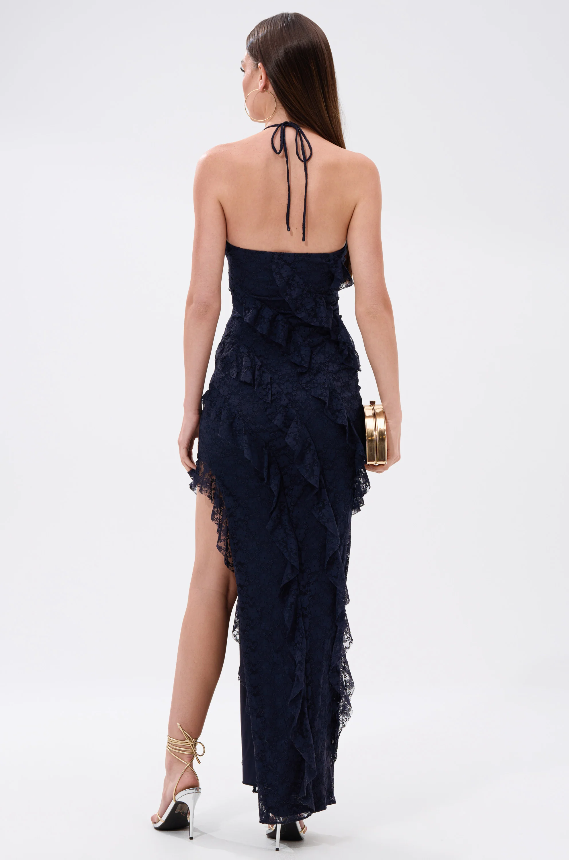 I GOT IT ALL LACE MIDI DRESS IN NAVY - Image 5