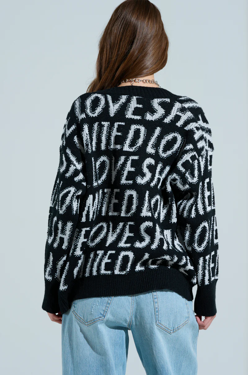 I JUST FEEL LIKE GRAPHIC CARDIGAN - Image 6