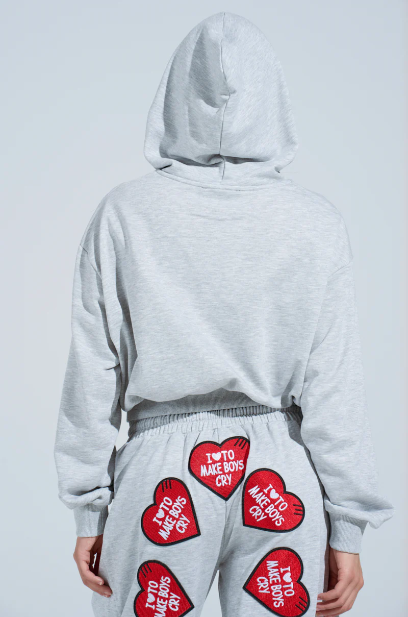 I LOVE TO MAKE BOYS CRY HOODED SWEATSHIRT - Image 5