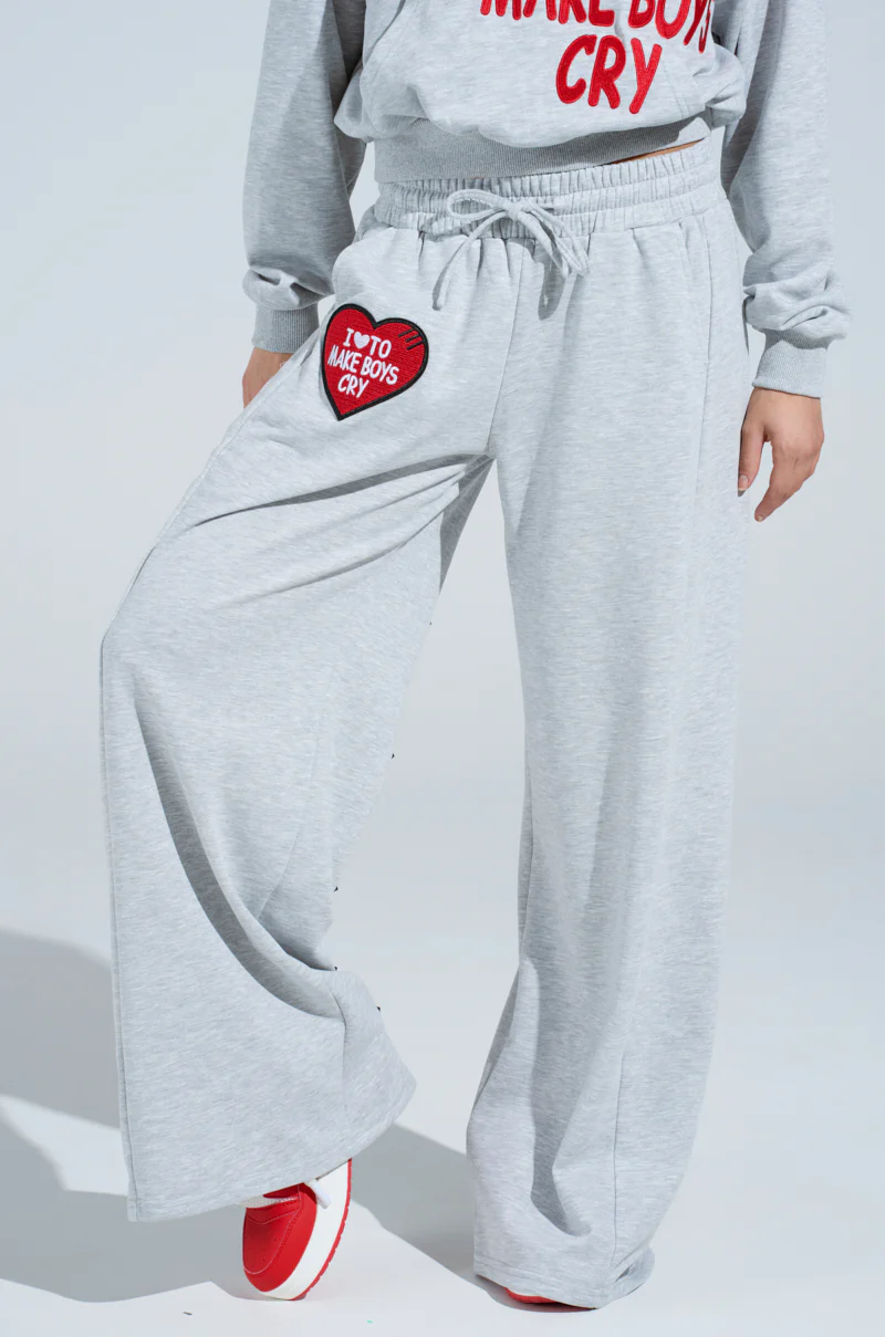 I LOVE TO MAKE BOYS CRY WIDE LEG SWEATPANT - Image 2