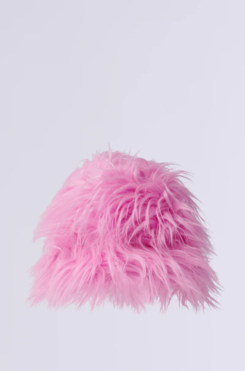 I LOVE YOU FAUX FUR BUCKET HAT - Image 3