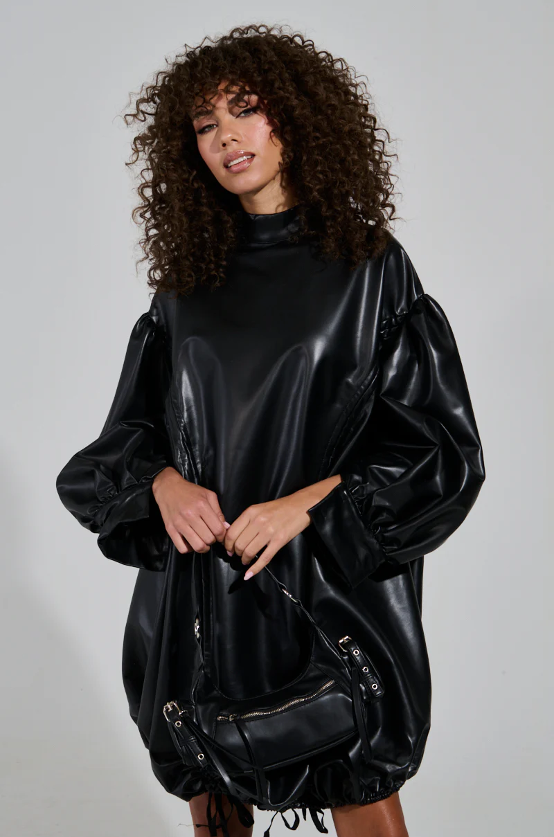 I NEED SOME SPACE PU MINI DRESS - Image 2