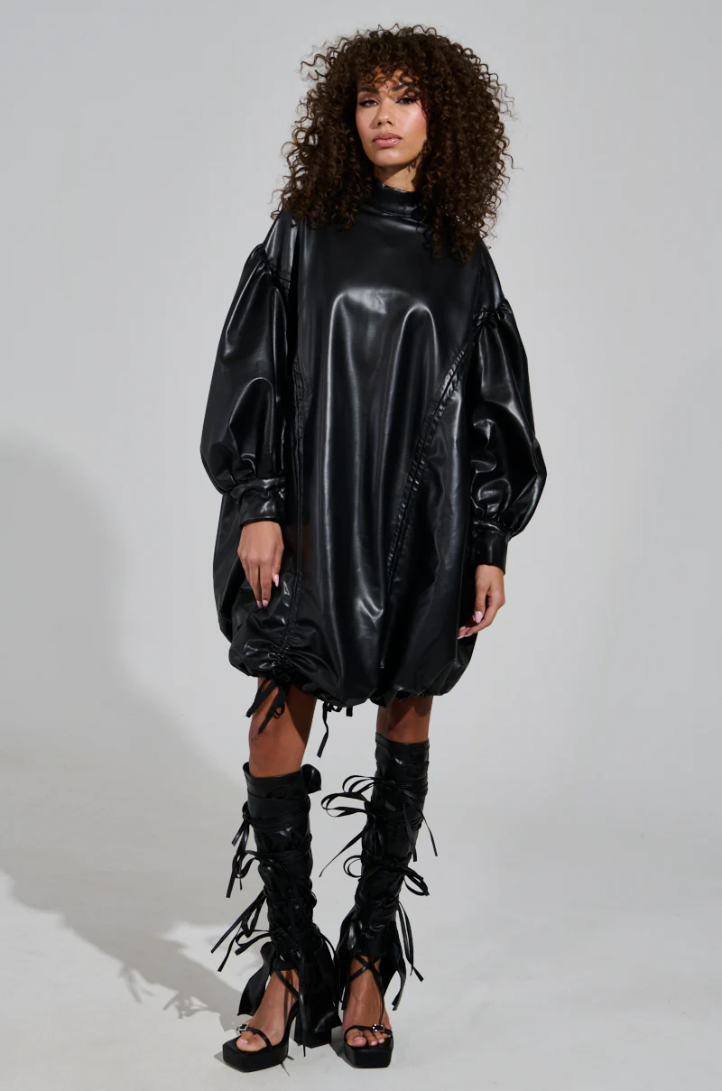 I NEED SOME SPACE PU MINI DRESS - Image 8