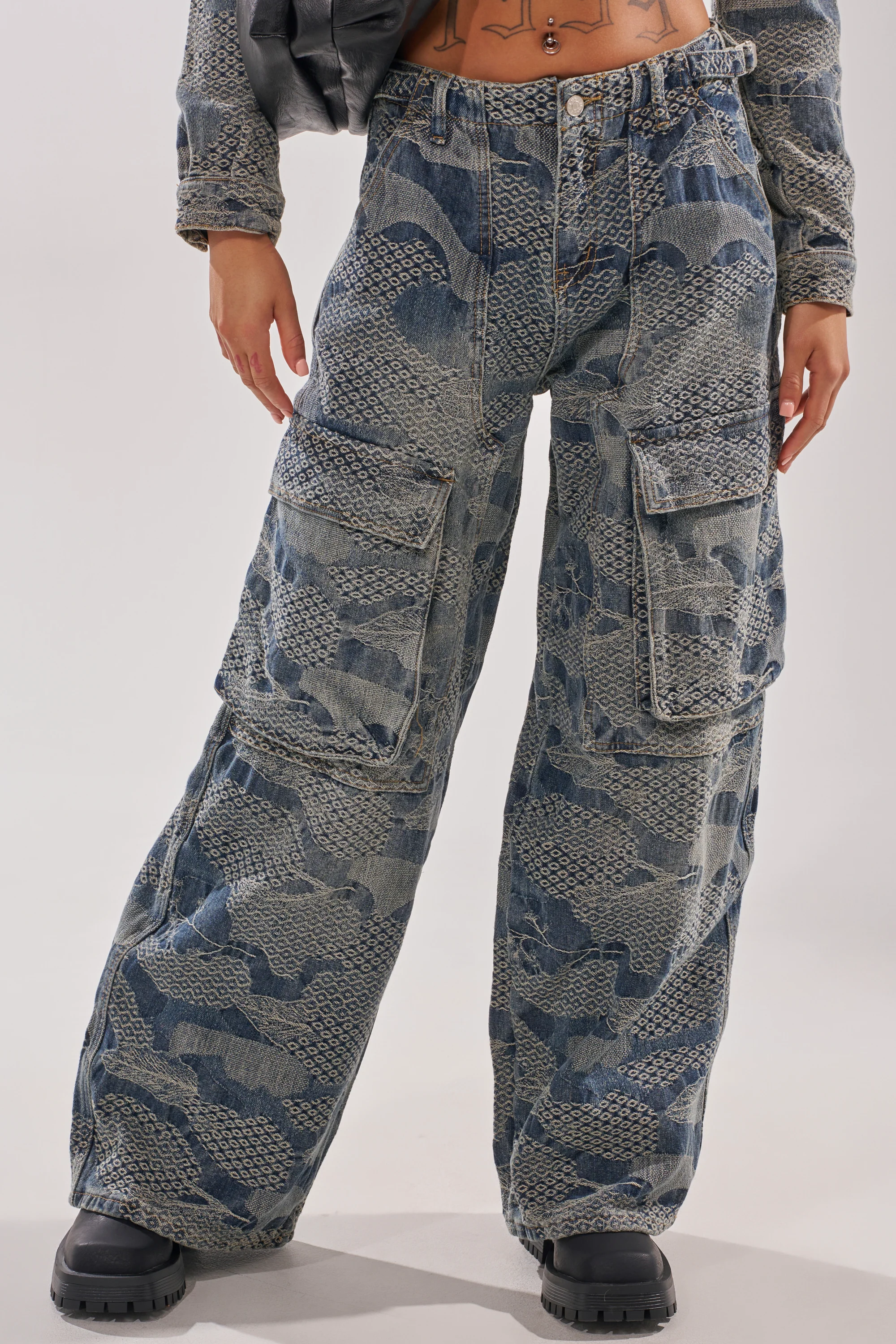 I THINK YOU WANNA KNOW DENIM CARGO PANT - Image 5