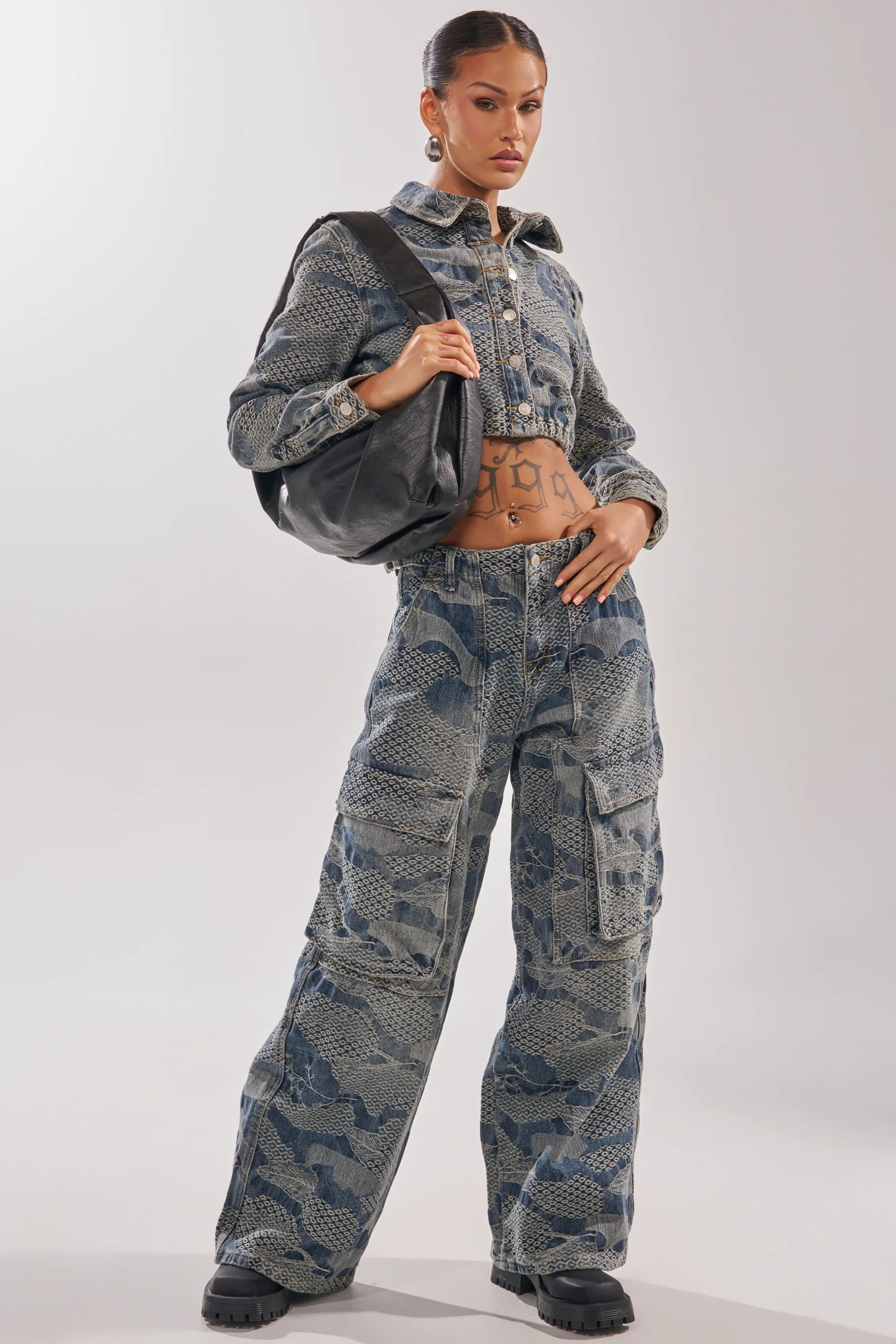 I THINK YOU WANNA KNOW DENIM CARGO PANT - Image 9
