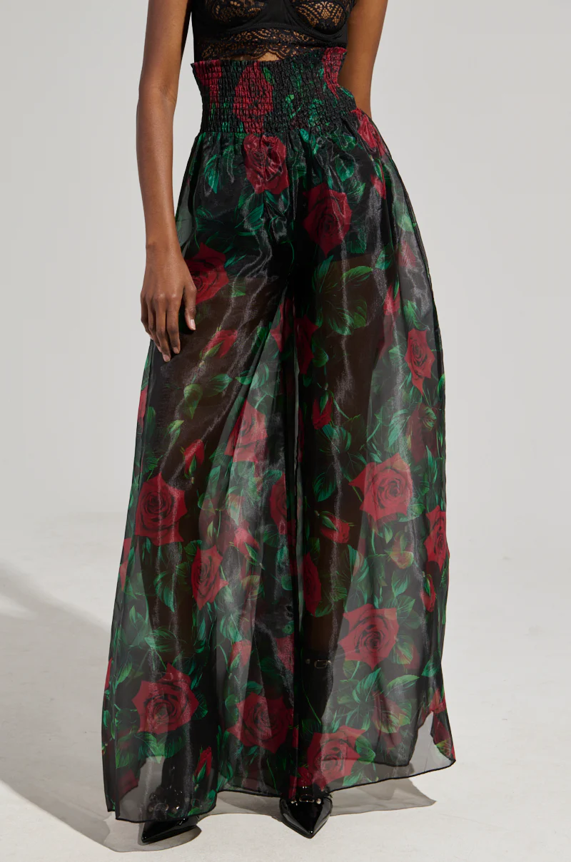 I WISH YOU ROSES PALAZZO PANT - Image 2