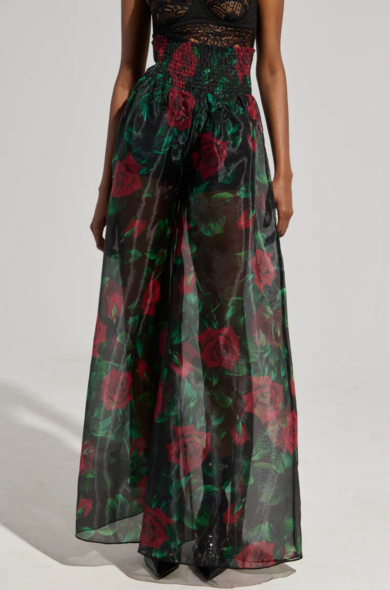 I WISH YOU ROSES PALAZZO PANT - Image 3