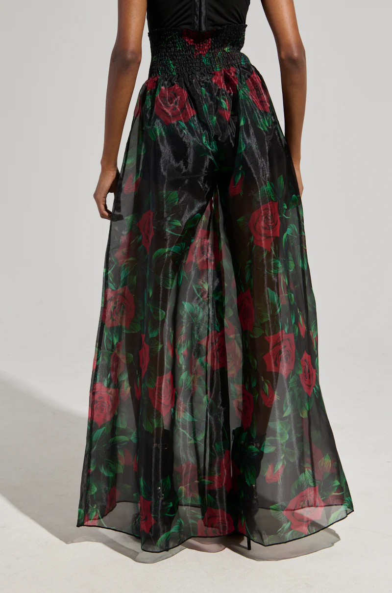 I WISH YOU ROSES PALAZZO PANT - Image 5