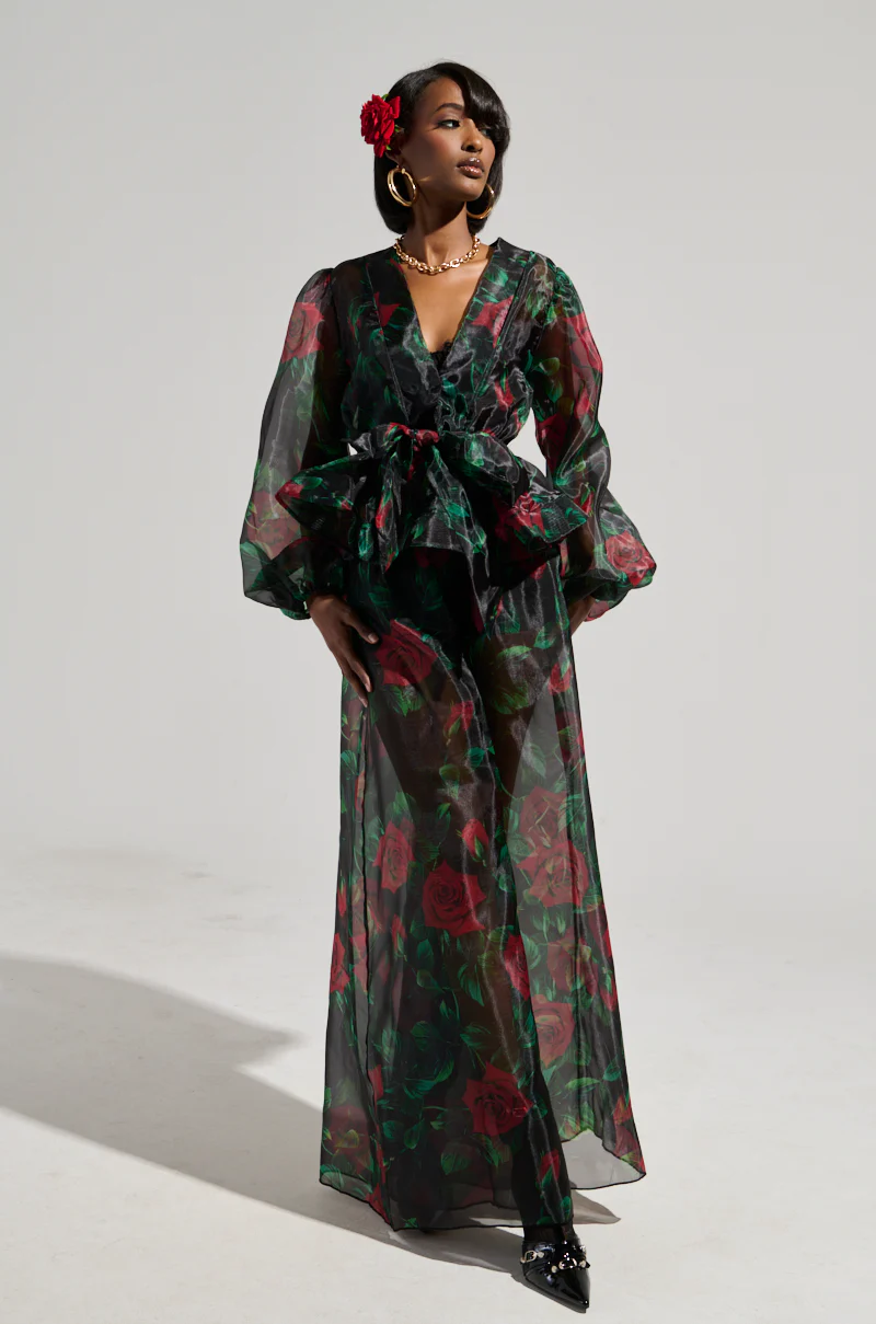 I WISH YOU ROSES PALAZZO PANT - Image 6
