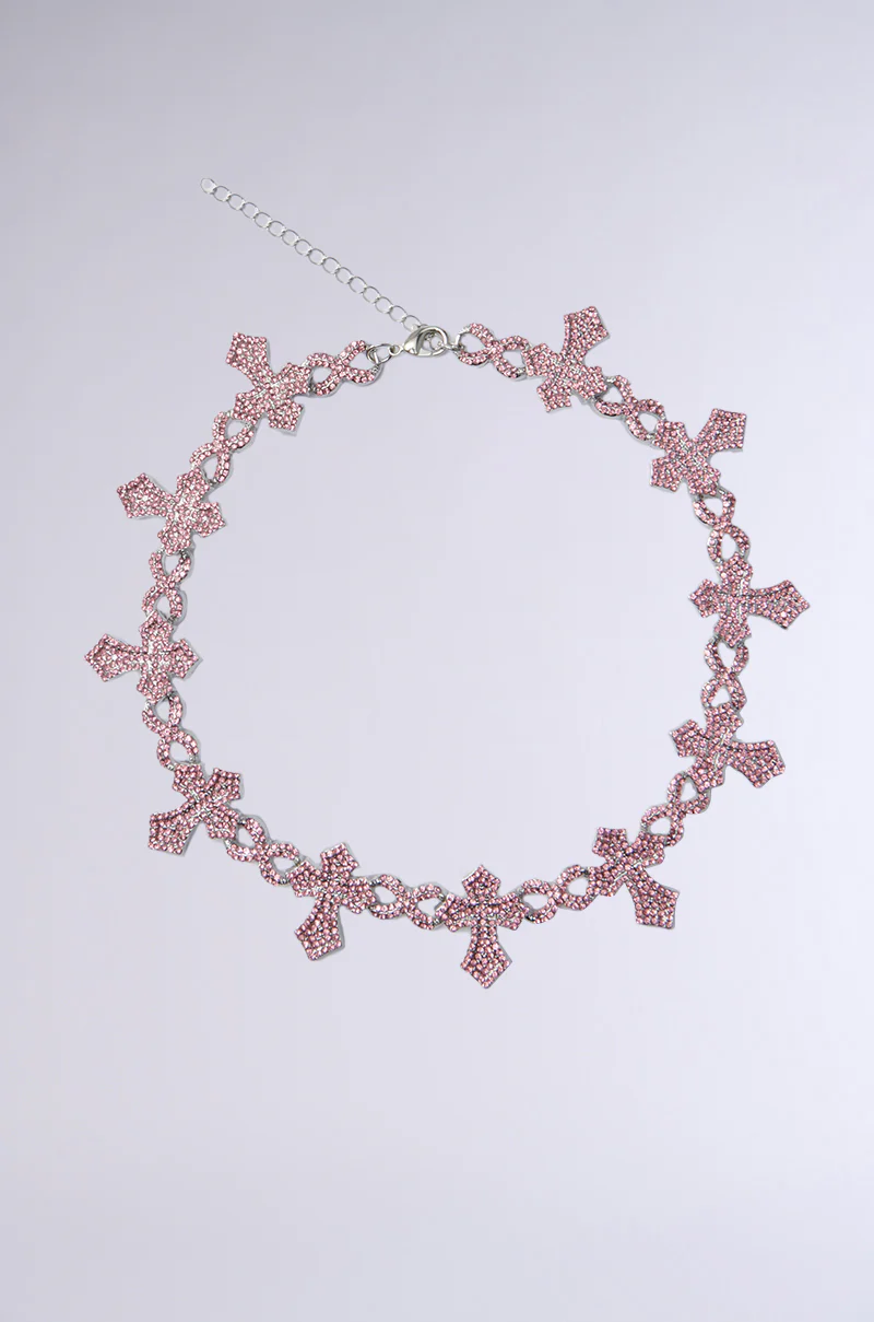 ICED OUT CROSS NECKLACE
