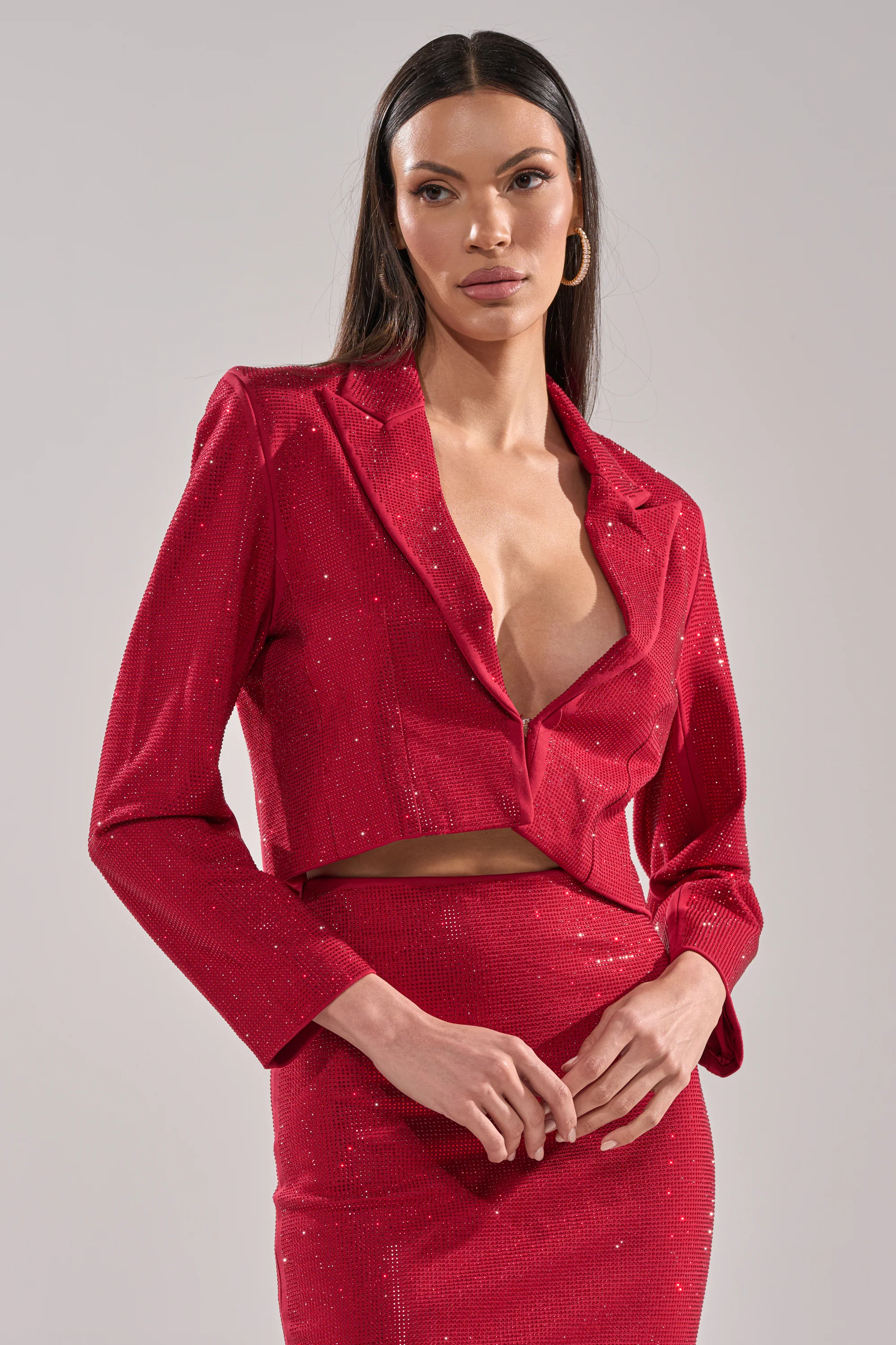 ICED OUT RHINESTONE BLAZER - Image 3
